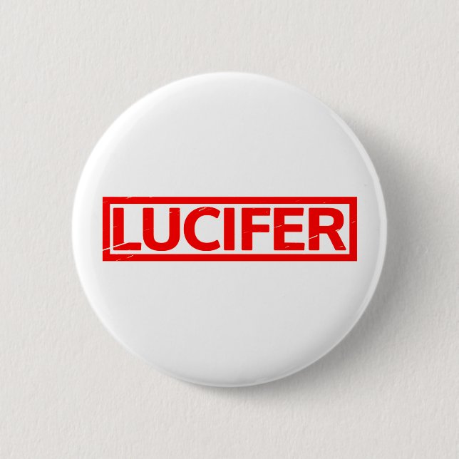 Badge Rond 5 Cm Timbre Lucifer (Devant)