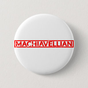 Badge Rond 5 Cm Timbre machiavélique