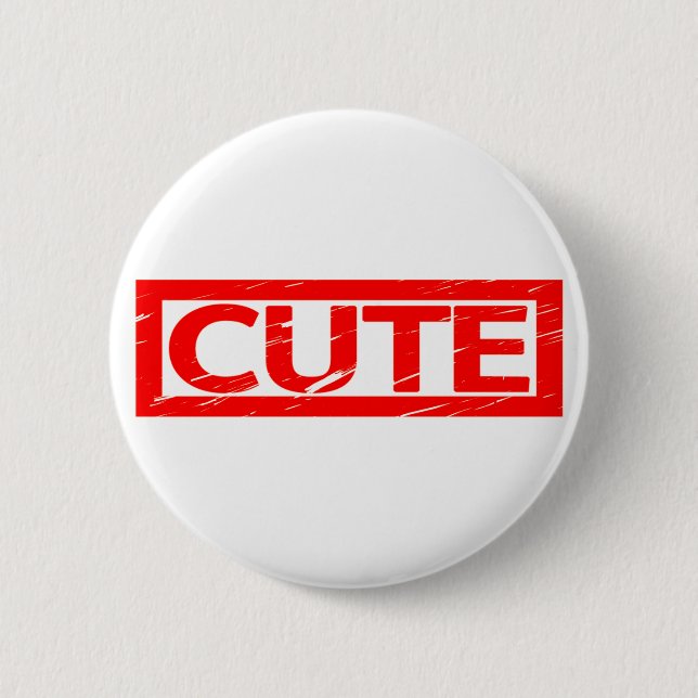 Badge Rond 5 Cm Timbre mignon (Devant)