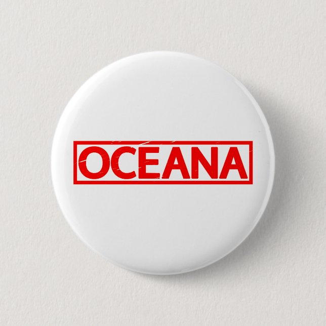 Badge Rond 5 Cm Timbre Oceana (Devant)
