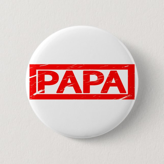 Badge Rond 5 Cm Timbre Papa (Devant)