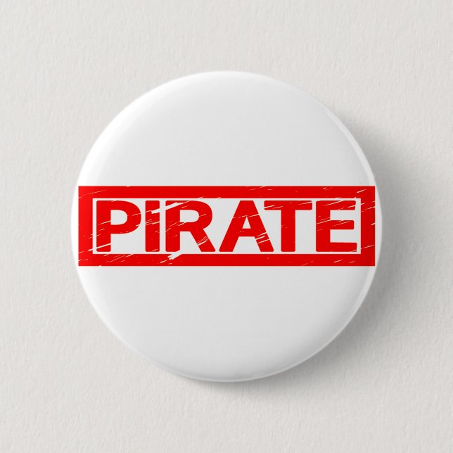 Badge Rond 5 Cm Timbre pirate (Devant)