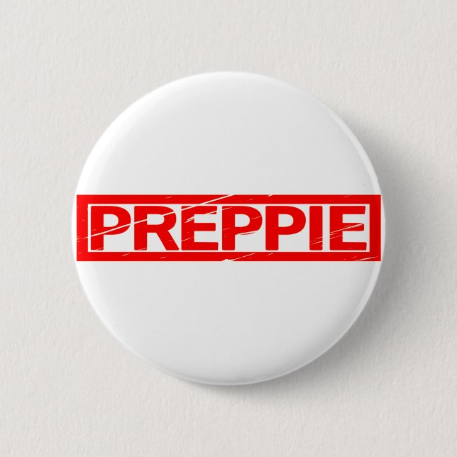 Badge Rond 5 Cm Timbre Preppie (Devant)