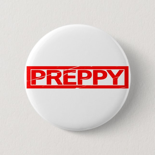 Badge Rond 5 Cm Timbre préppy (Devant)