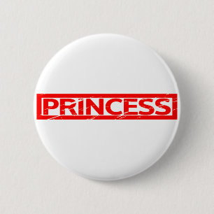 Badge Rond 5 Cm Timbre Princesse