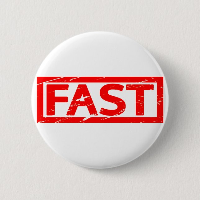 Badge Rond 5 Cm Timbre rapide (Devant)