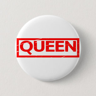 Badge Rond 5 Cm Timbre Reine