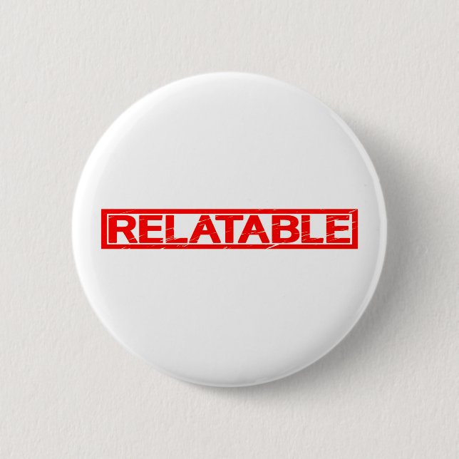 Badge Rond 5 Cm Timbre relatif (Devant)