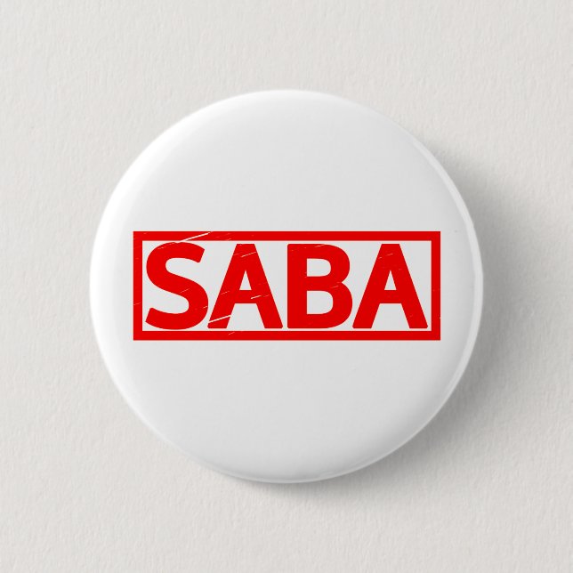 Badge Rond 5 Cm Timbre Saba (Devant)