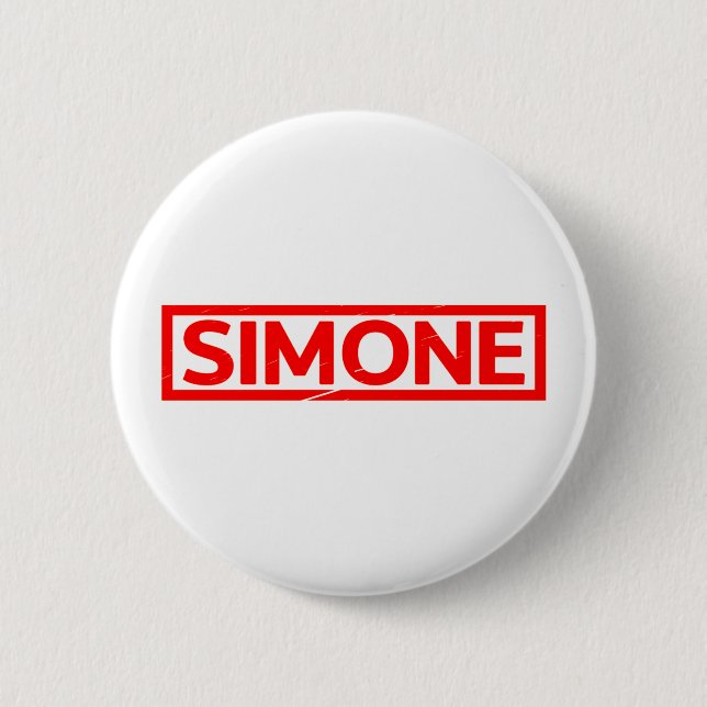 Badge Rond 5 Cm Timbre Simone (Devant)