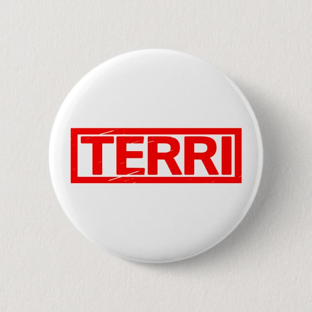 Badge Rond 5 Cm Timbre Terri (Devant)