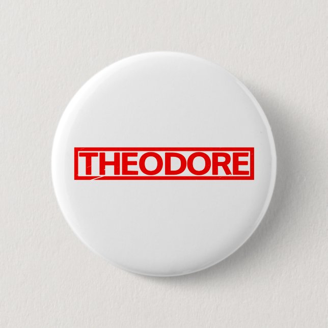 Badge Rond 5 Cm Timbre Theodore (Devant)