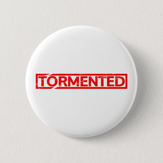 Badge Rond 5 Cm Timbre tourmenté (Devant)