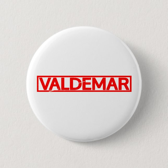Badge Rond 5 Cm Timbre Valdemar (Devant)