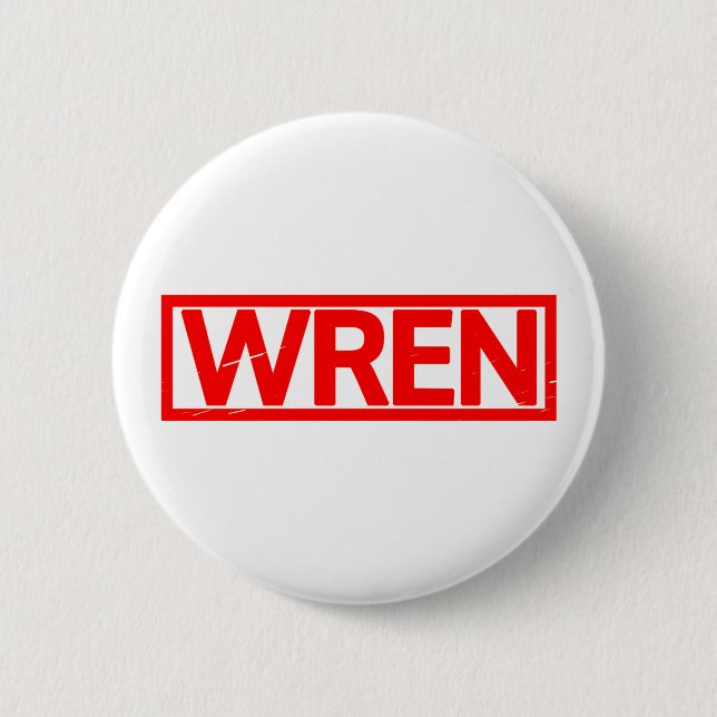 Badge Rond 5 Cm Timbre Wren (Devant)