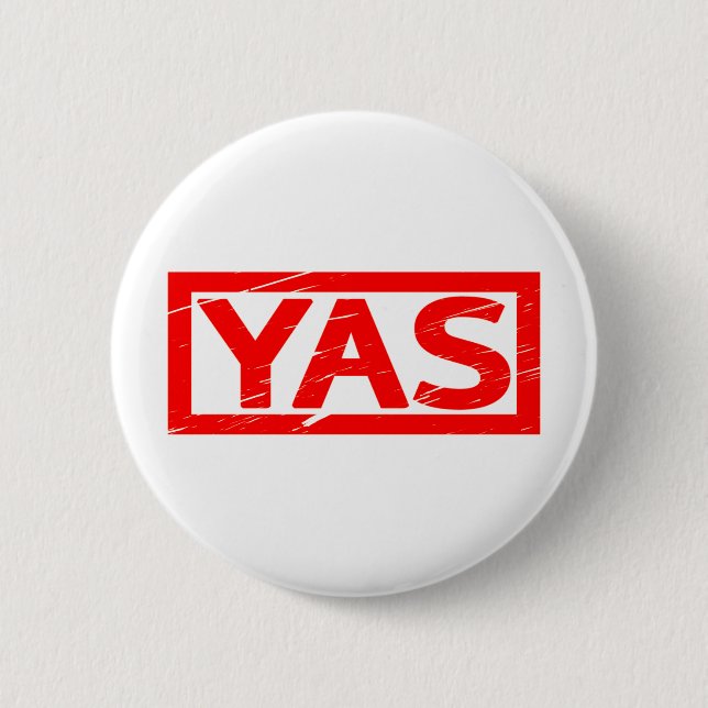 Badge Rond 5 Cm Timbre Yas (Devant)