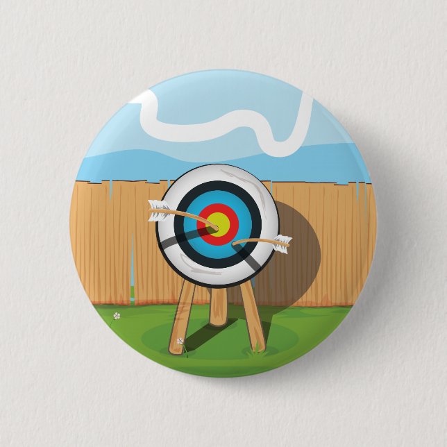 Badge Rond 5 Cm Tir à l'arc (Devant)
