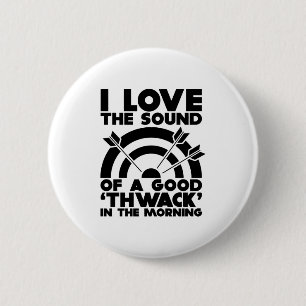 Badge Rond 5 Cm Tir à l'arc  Tir à l'arc avec flèches et vaches