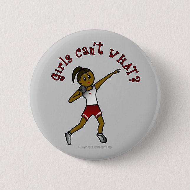 Badge Rond 5 Cm Tir rouge foncé (Devant)