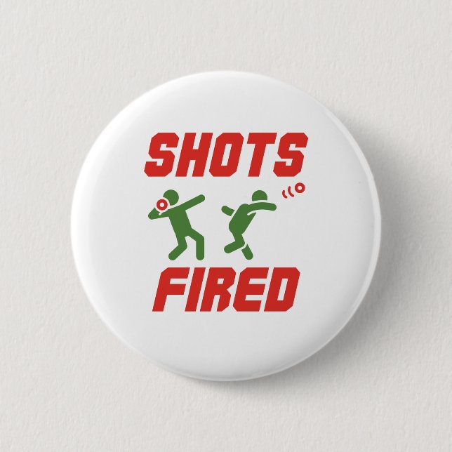 Badge Rond 5 Cm Tirages Fired Funny Shot Put Track et Field (Devant)