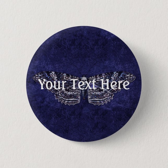 Badge Rond 5 Cm Tiré Moth (Devant)