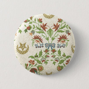 Badge Rond 5 Cm Tissu floral Vintage (160)