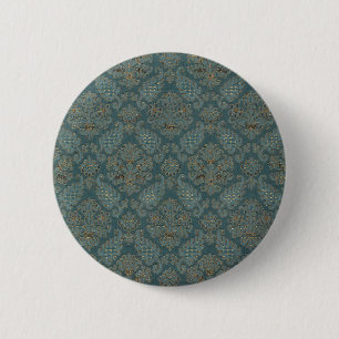 Badge Rond 5 Cm tissu médiéval texture motif tapisserie backgrou