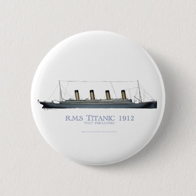 Badge Rond 5 Cm Titanic 1912 1 (Devant)