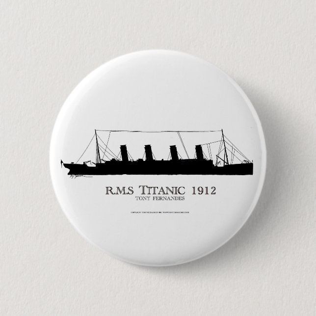 Badge Rond 5 Cm Titanic 1912 2 (Devant)