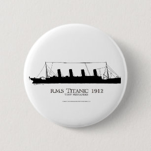 Badge Rond 5 Cm Titanic 1912 2