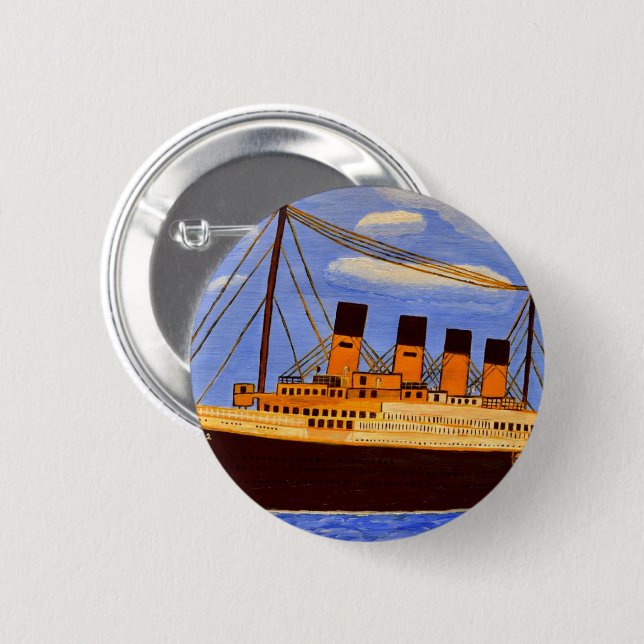 Badge Rond 5 Cm Titanic 2 @ (Devant & derrière)