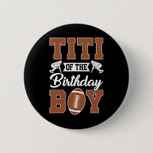 Badge Rond 5 Cm Titi de la fête de football du garçon d'anniversai
