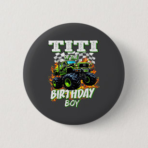 Badge Rond 5 Cm Titi du camion monstre d'anniversaire du garçon Ki