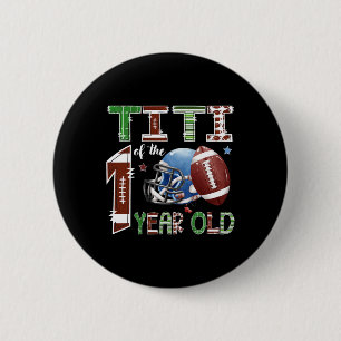 Badge Rond 5 Cm Titi du football de 1 an 1re année en bas Birt