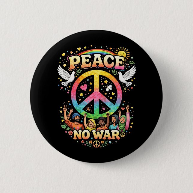 Badge Rond 5 Cm Title: Peace Over War (Devant)