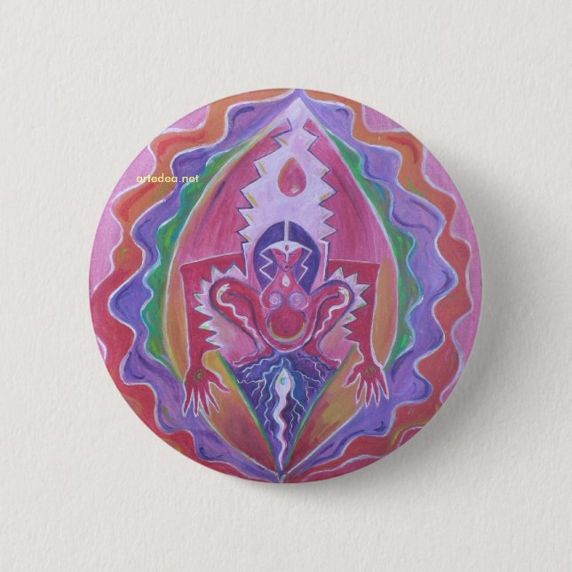 Badge Rond 5 Cm Tlazolteotl (Devant)