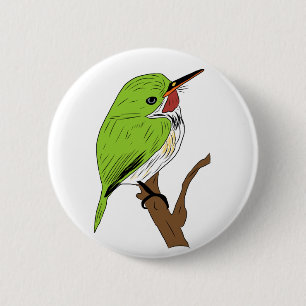 Badge Rond 5 Cm Tody portoricain
