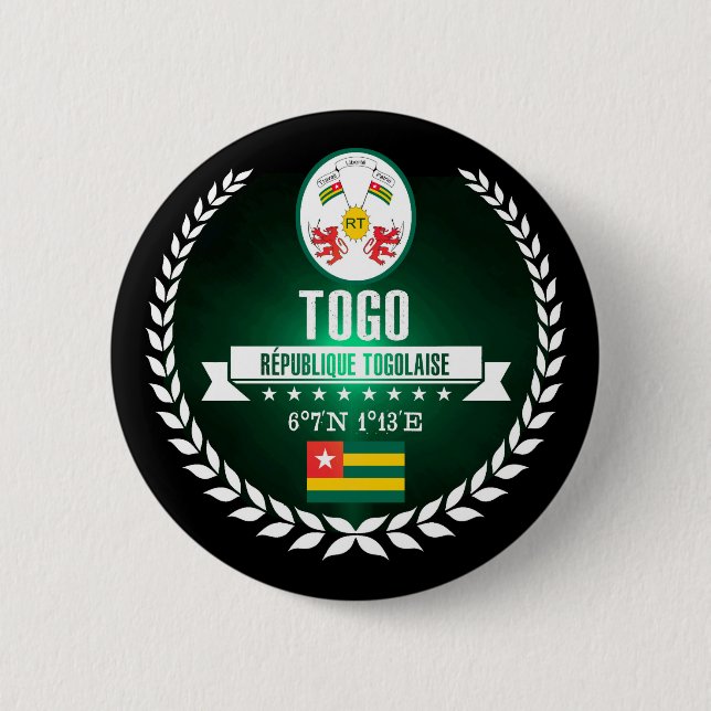 Badge Rond 5 Cm Togo (Devant)