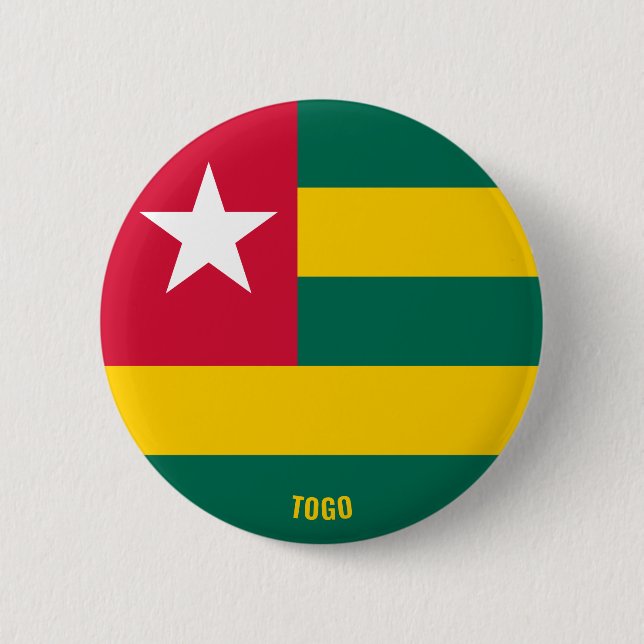 Badge Rond 5 Cm Togo Drapeau mignon Patriotique (Devant)