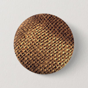 Badge Rond 5 Cm Toile de jute