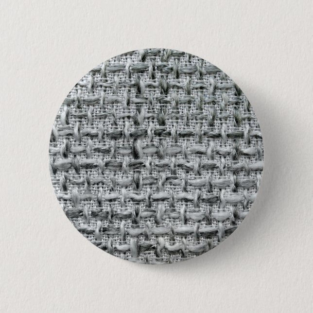 Badge Rond 5 Cm Toile de jute grise (Devant)