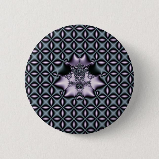 Badge Rond 5 Cm Toile violette (Devant)