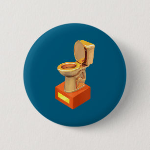 Badge Rond 5 Cm Toilette pour perdant de fantasy football drôle