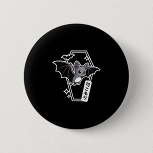 Badge Rond 5 Cm Tokyo Kawaii Bat - Déplaisant Cute Coffin Pastel G