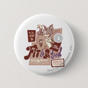 Badge Rond 5 Cm Tom et Jerry adaptés pour être attaché