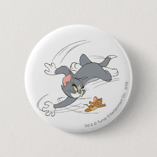 Badge Rond 5 Cm Tom et Jerry Chase Turn