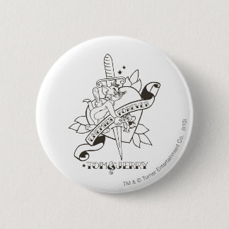 Badge Rond 5 Cm Tom et Jerry Ennemis pour toujours 1