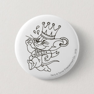 Badge Rond 5 Cm Tom et Jerry King Jerry