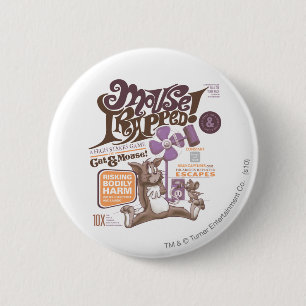 Badge Rond 5 Cm Tom et Jerry Mouse piégés