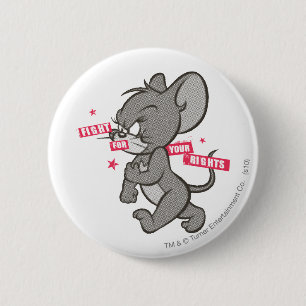 Badge Rond 5 Cm Tom et Jerry Tough Mouse 3